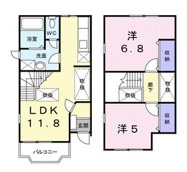 メルヴェイユ　Ａの物件間取画像